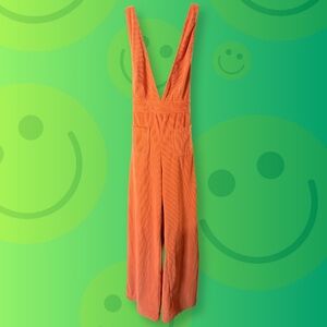 Sincerely Jules Vibrant Orange Jumpsuit
